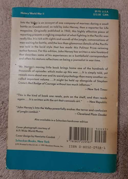 Into the Valley: A Skirmish of the Marines - Author: John Hersey