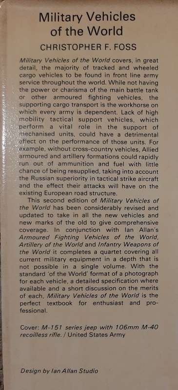 Military Vehicles of the World - Author: Christopher F. Foss