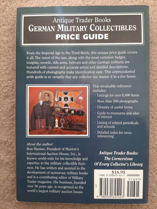 German Military Collectibles Price Guide - Author: Ron Manion