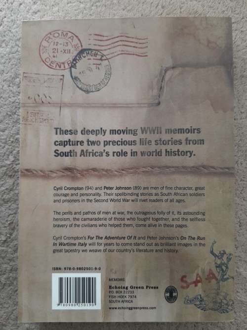 Luck`s Favour:Two South African Second Worls War Memoirs - Author: Cyril Crompton and Peter Johnson