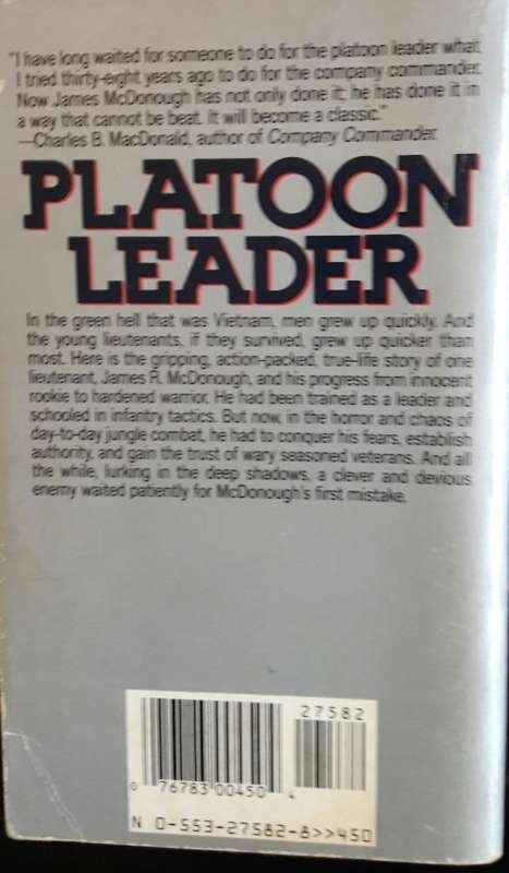 Platoon Leader - James R McDonough