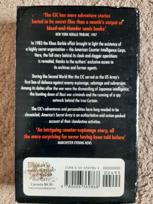 America`s Secret Army - Author: Ian Sayer and Douglas Botting