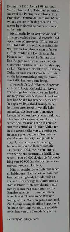 Beroemde Suid-Afrikaanse Krygsmanne - Author: Leopold Scholtz