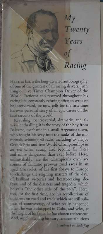My Twenty Years of Racing - Author: Juan Manuel Fangio