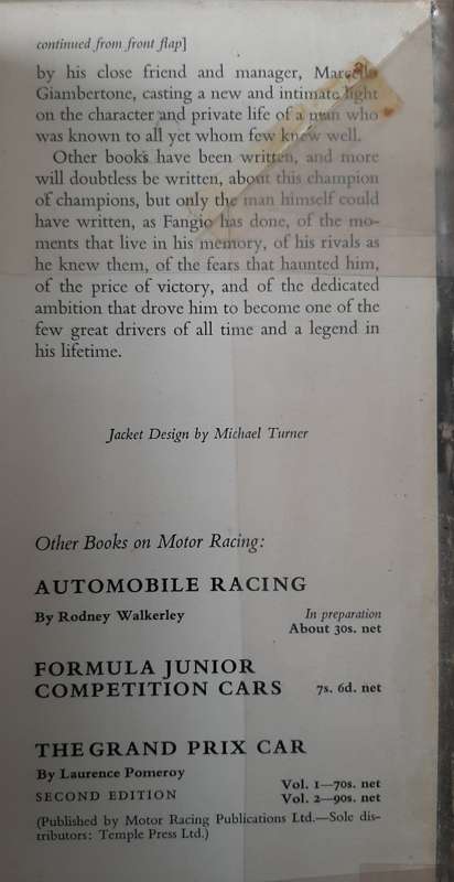 My Twenty Years of Racing - Author: Juan Manuel Fangio