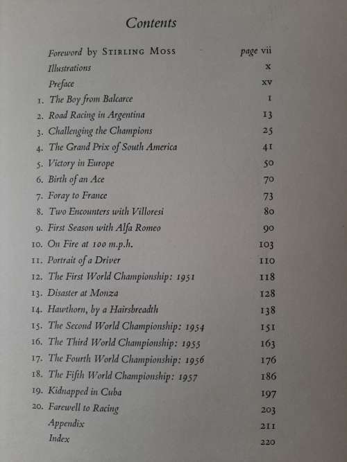 My Twenty Years of Racing - Author: Juan Manuel Fangio