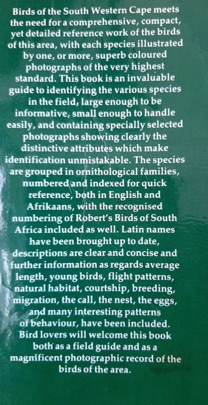 Birds of the South Western Cape - author: Joy Frandsen
