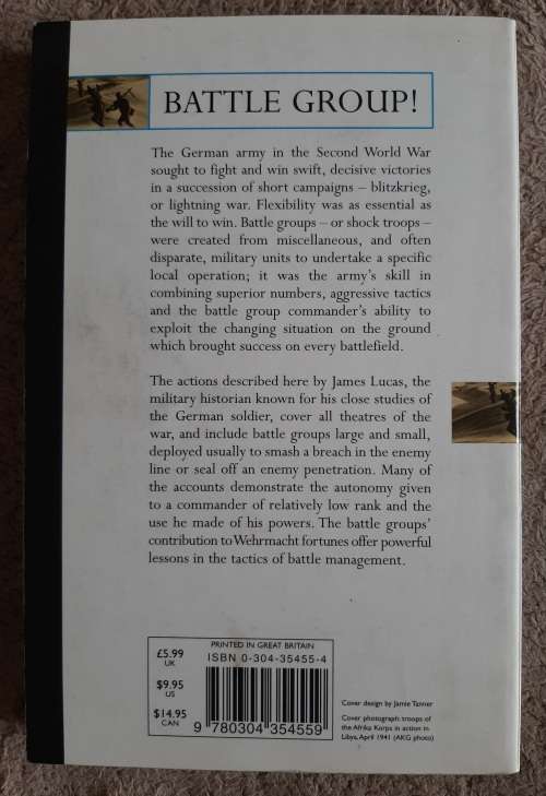 Battle Group! :German Kampfgruppen action of World War 2 - Author: James Lucas