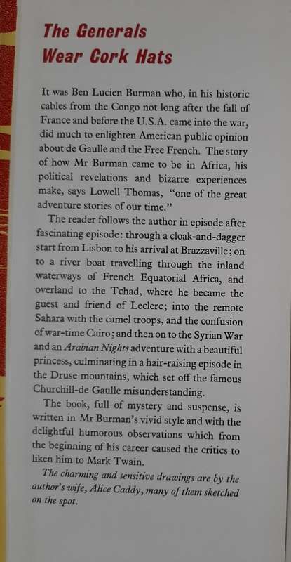 The Generals Wear Cork Hats - Author: Ben Lucien Burman