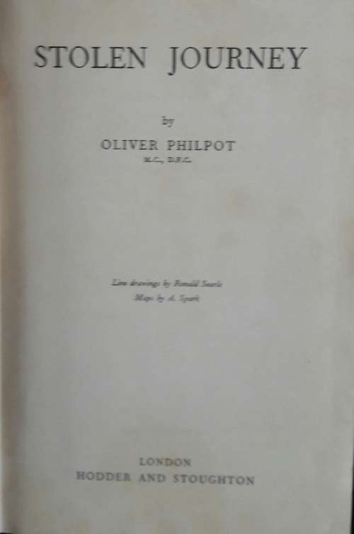 Stolen Journey - Oliver Philpot