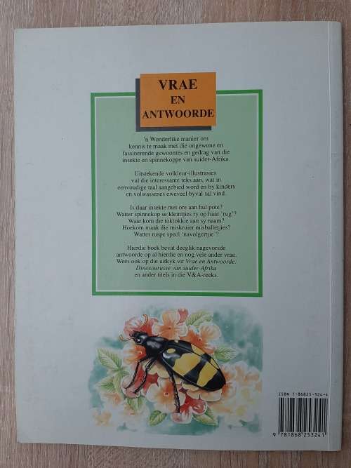 Insekte en Spinnekoppe van Suider-Africa (Vrae and Antwoorde) - Author: Susan Matthews