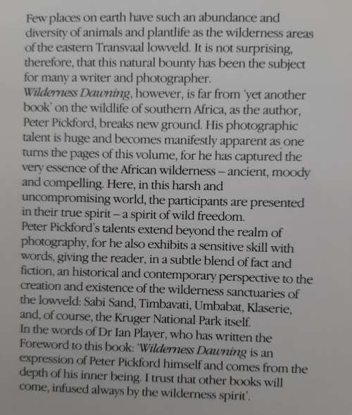 Wilderness Dawning - Author: Peter Pickford