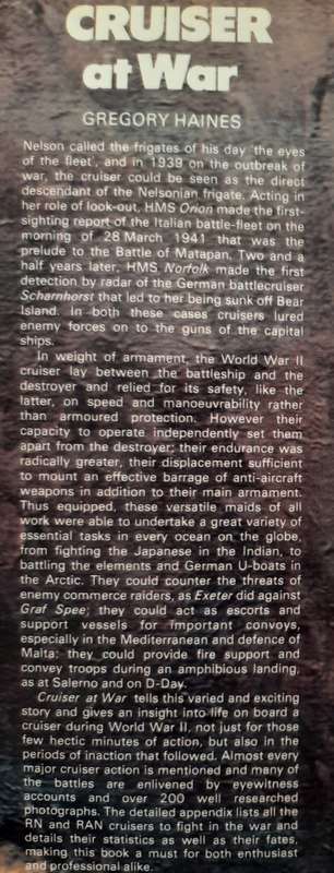 Cruiser at War - Author: Gregory Haines