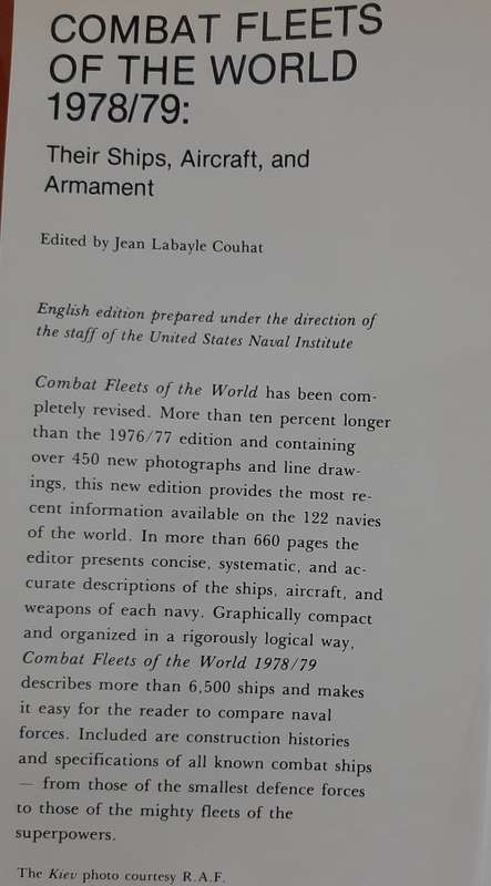Combat Fleets of the World 1978/79: Their Ships, Aircraft and Armament - Author: Jean Labayle Couhat