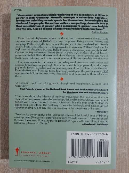 1933 - Author: Philip Metcalfe