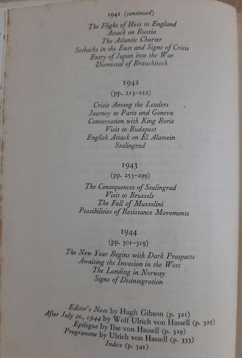 The Von Hassell Diaries 1938-1944 - Author: Ambassador Ulrich von Hassell