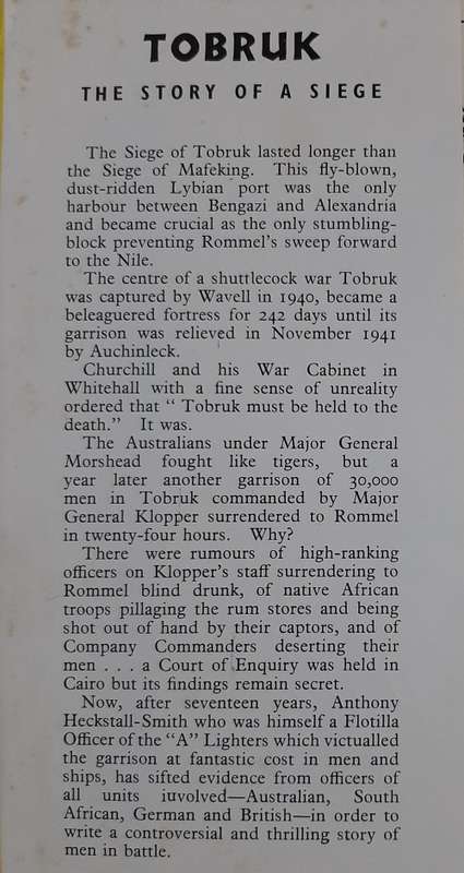 Tobruk: The Story of a Siege - Author: Anthony Heckstall-Smith