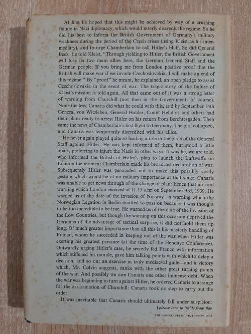 Chief of Intelligence - Author: Ian Colvin