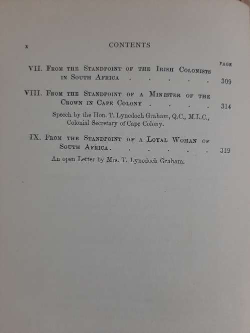 The Settlement After the War in South Africa - Author: M. J. Farrelly, L.L.D.