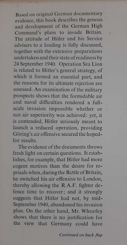 Operation Sea Lion - Author: Ronald Wheatley