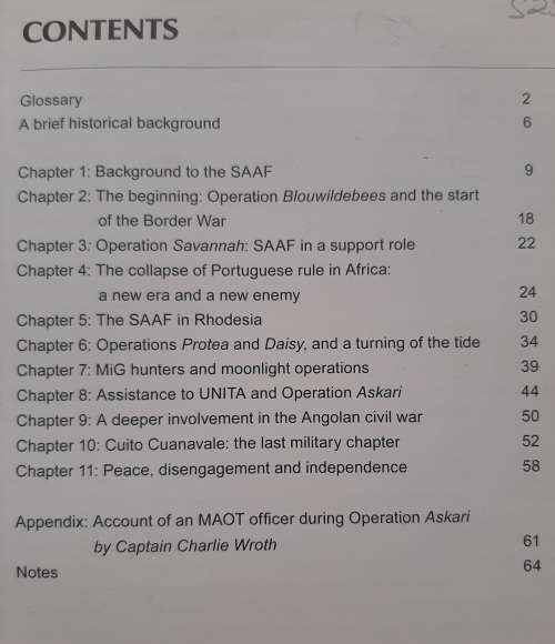 SAAF`s Border War:The S.A. Air Force in Combat,1966-1989 - Author: Peter Baxter