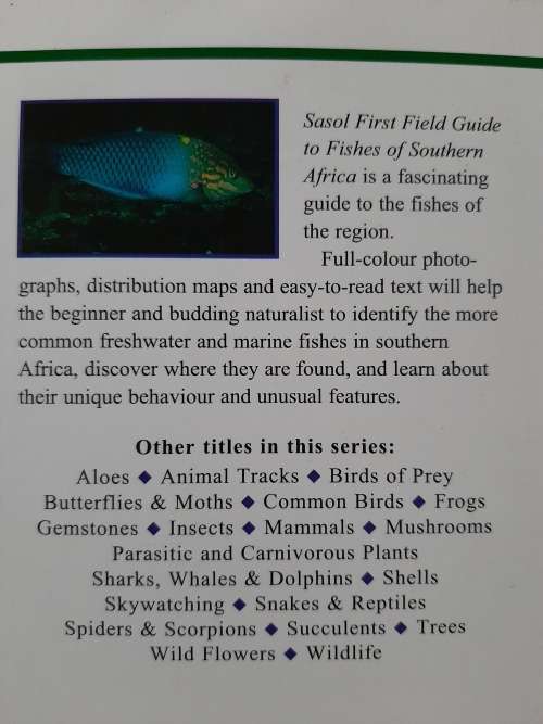 Sasol First Field Guide to Fishes of Southern Africa - Author: Rudy van der Elst