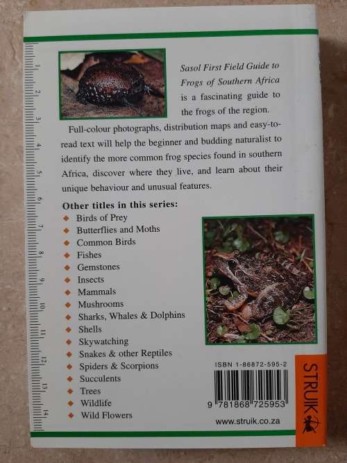 Sasol First Field Guide to Frogs of Southern Africa - Author: Vincent Carruthers