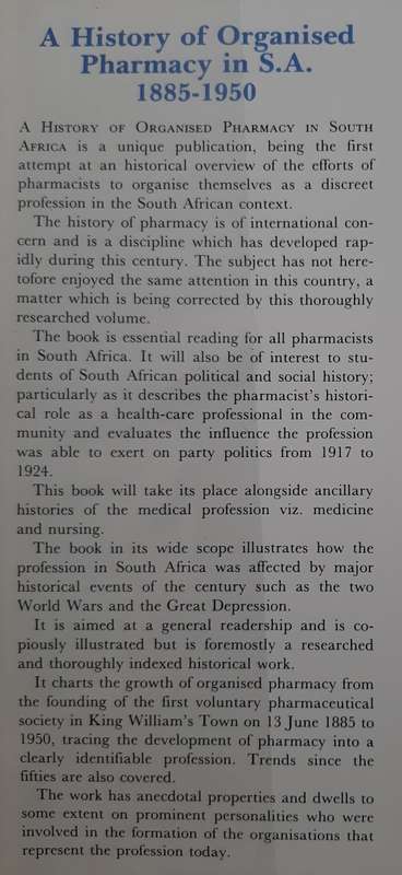 A History of Organised Pharmacy in South Africa 1885-1950 - Author: Mike Ryan