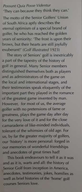 Senior Moments: The Story of Seniors` Golf in S.A. - Author: Talbot Cox