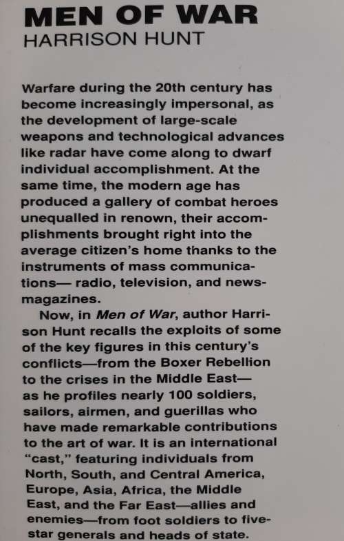 Men of War: Great Military Figures of the 20th Century - Author: Harrison Hunt