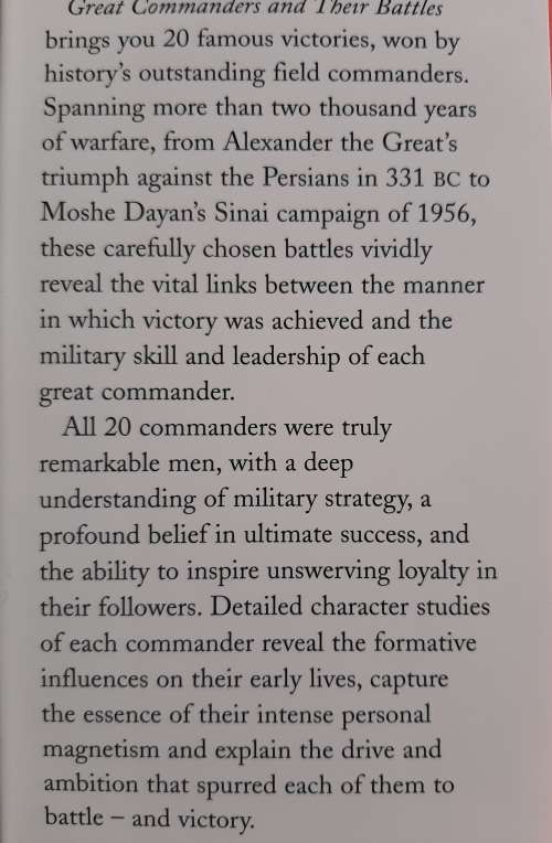 Great Commanders and Their Battles - Author: Anthony Livesey