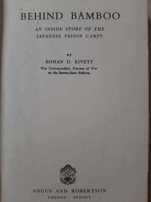 Behind Bamboo - Author: Rohan D. Rivett