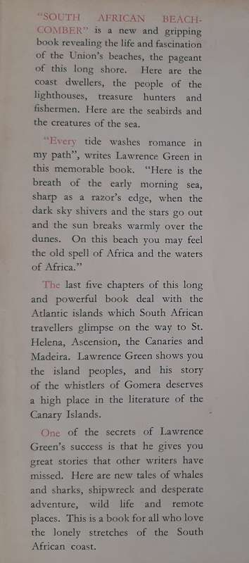 South African Beachcomber - Author: Lawrence G. Green