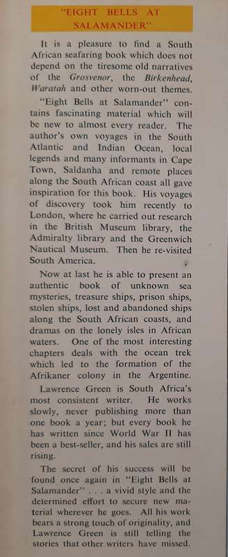 Eight Bells at Salamander - Author: Lawrence G. Green