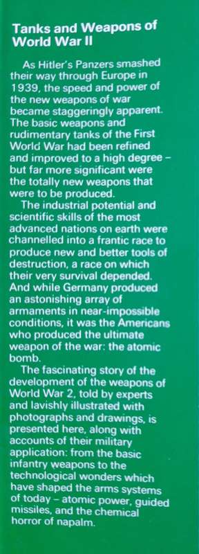 Tanks & Weapons of World War II - Edited: Bernard Fitzsimons