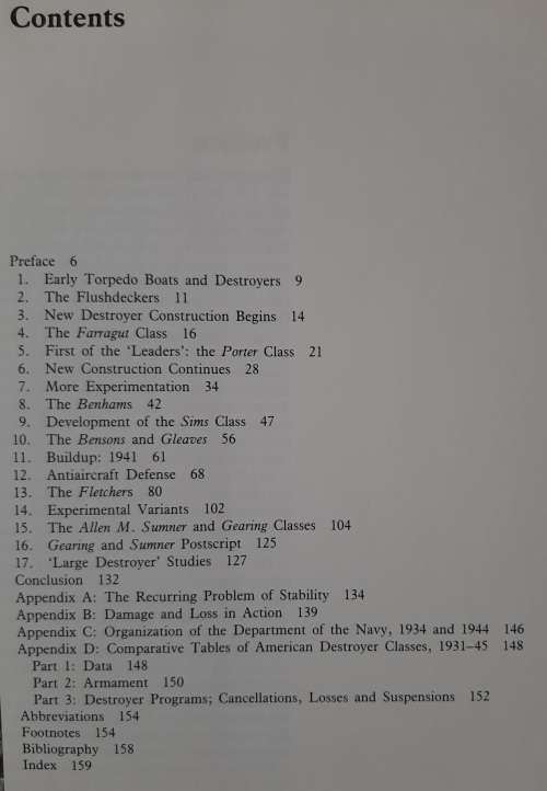 U.S. Navy Destroyers of W.W.II - Author: John C. Reilly Jr.
