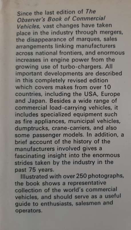 The Observer`s Book of Commercial Vehicles - Author: Nick Baldwin