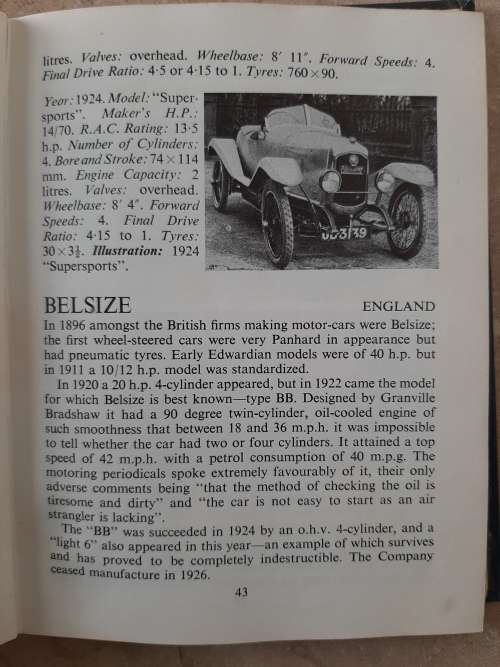 The Vintage Motor Car Pocketbook - Compiled by C.Clutton, P.Bird & A.Harding