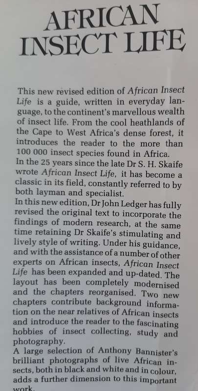 African Insect Life. S.H. Skaife
