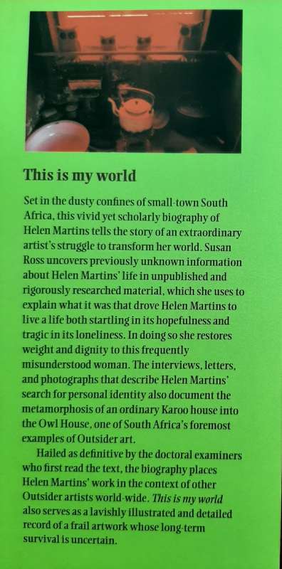 This is my world: The life of Helen Martins, creator of the Owl House by Susan Imrie Ross