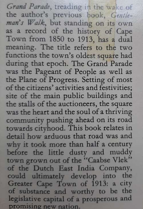 Grand Parade - Author: Hymen W. J. Picard
