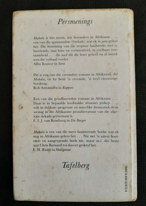 Mahala: Bekroon met die Hertzogprys - Author: Chris Barnard
