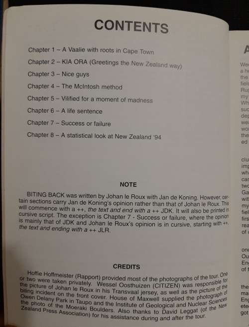 Biting Back  - Author: Johan Le Roux with Jan de Koning