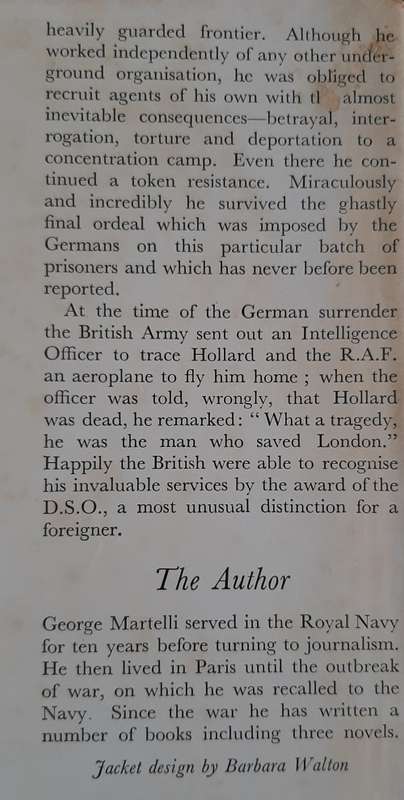 Agent Extraordinary: The story of Michael Hollard D.S.O.,Croix De Guerre - Author: George Martelli