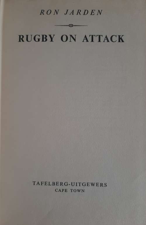Rugby on Attack - Author: Ron Jarden