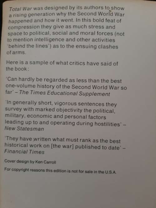 Total War: Causes & Courses of the Second World War - Author: Peter Calvocoressi & Guy Wint