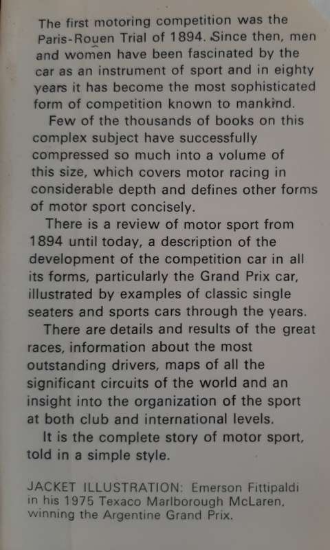 The Observer`s Book of Motor Sport - Author: Graham Macbeth