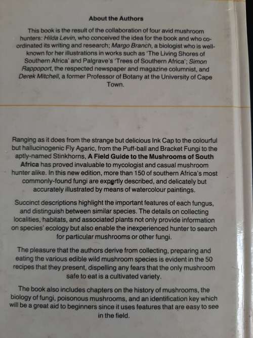 A Field Guide to the Mushrooms of S.A. - Author: Levin, Branch, Rappoport & Mitchell