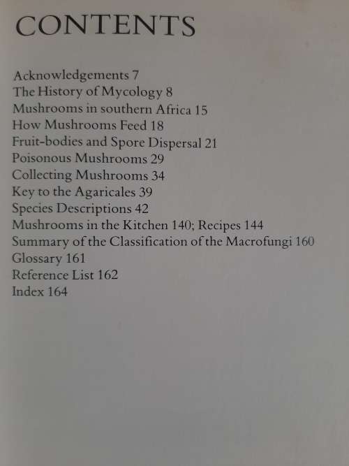 A Field Guide to the Mushrooms of S.A. - Author: Levin, Branch, Rappoport & Mitchell