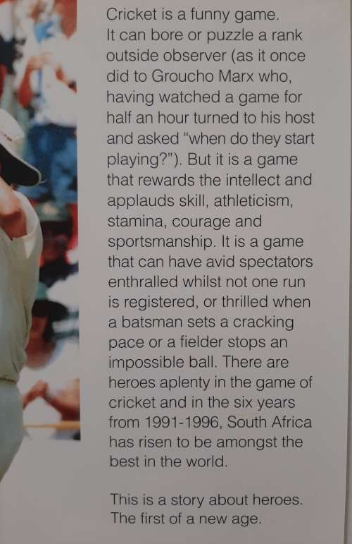 The Story of South African Cricket 1991-1996 - Author: Colin Bryden